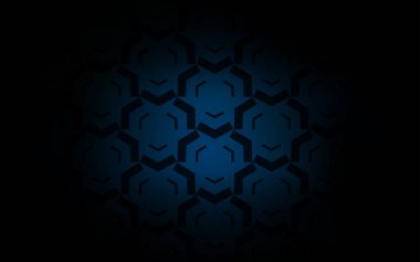 Bükülmüş çizgileri olan koyu mavi vektör şablonu.