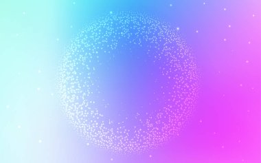 Açık Pembe, Gece gökyüzü yıldızları ile Mavi vektör deseni.