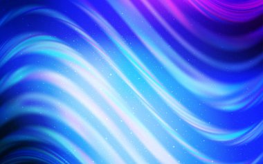 Açık Pembe, Gece gökyüzü yıldızları ile Mavi vektör deseni.