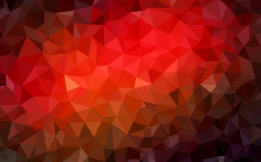 Koyu kırmızı vektör çokgen yerleşimi.