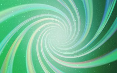 Astronomik yıldızlar ile açık yeşil vektör arka plan.