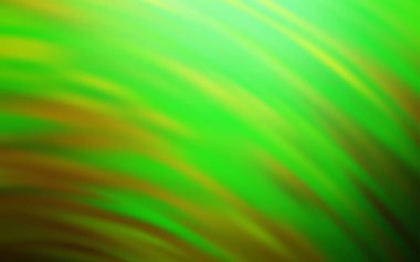 Kavisli çizgilerle Açık Yeşil vektör düzeni.