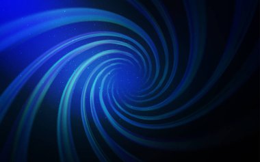 Koyu mavi vektör arka plan gökada yıldız ile.