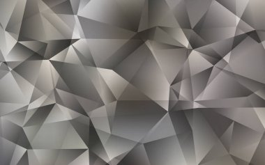 Açık Gri vektör üçgen mozaik doku.