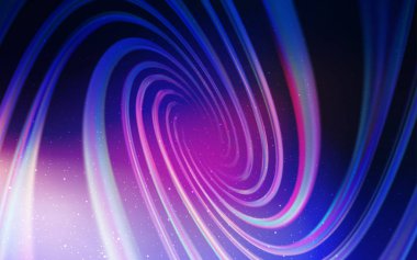 Koyu Pembe, Galaksi yıldızları ile mavi vektör arka plan.