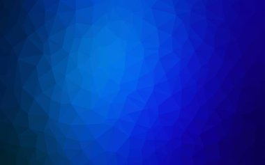 Koyu mavi vektör poligonal arka plan.