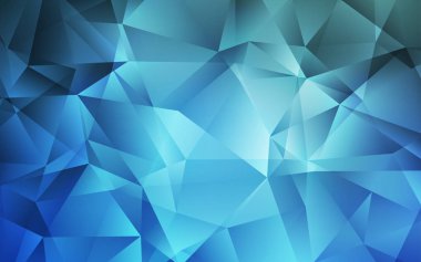 Hafif mavi vektör düşük Poli arka plan.