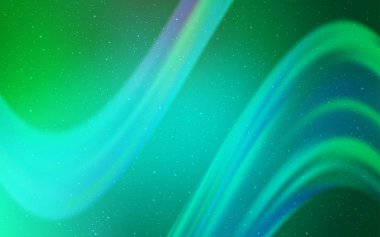 Astronomik yıldızlar ile açık yeşil vektör arka plan.