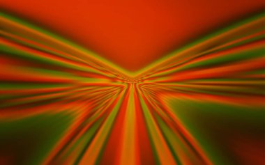 Bükülmüş çizgilerle Açık Turuncu vektör arkaplanı.