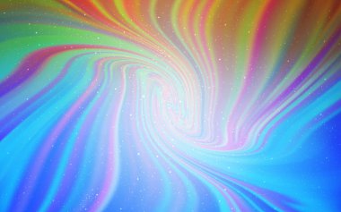 Açık Mavi, Kozmik yıldızlarla sarı vektör düzeni.