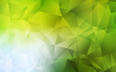 Açık Yeşil, Sarı vektör düşük poli dokusu.