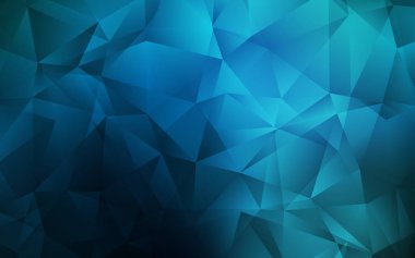 Koyu mavi vektör soyut mozaik arkaplan.