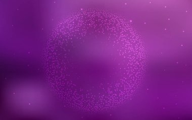 Kozmik yıldızlarla Açık Pembe vektör düzeni.