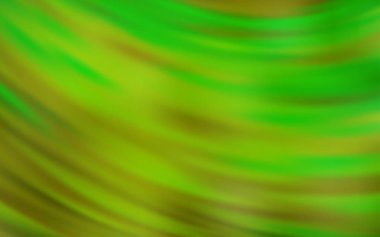 Bükülmüş çizgileri olan Açık Yeşil vektör arkaplanı.