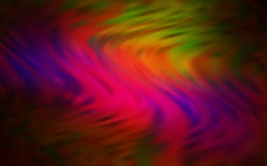 Gece gökyüzü desenle karanlık çok renkli vektör yıldız.