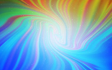 Açık Mavi, Astronomik yıldızlarla sarı vektör arka plan.