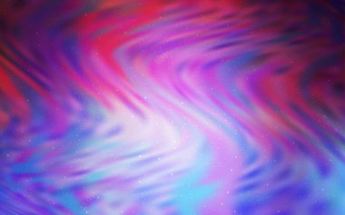 Açık Mavi, Gece gökyüzü yıldızları ile kırmızı vektör deseni.