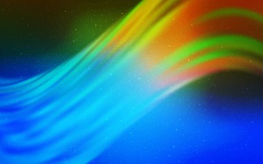 Açık mavi, Samanyolu yıldızlar ile yeşil vektör doku.