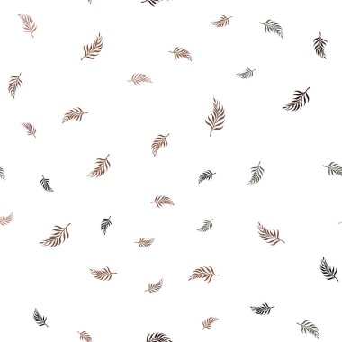 Açık Yeşil, Kırmızı vektör yapraklar ile sorunsuz soyut tasarım.