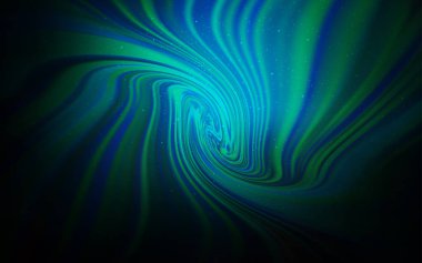 Koyu mavi vektör arka plan gökada yıldız ile.