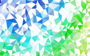 Koyu mavi vektör degrade üçgenler şablonu.