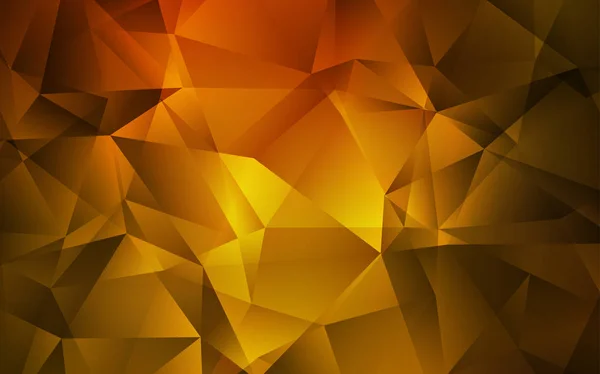 Темно-червоний, жовтий векторний градієнт трикутники візерунок. — стоковий вектор