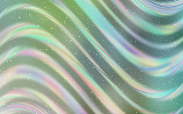 Uzay yıldızları ile açık yeşil vektör şablonu.