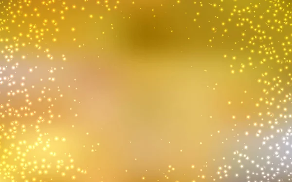 深黄色向量背景与星系星. — 图库矢量图片