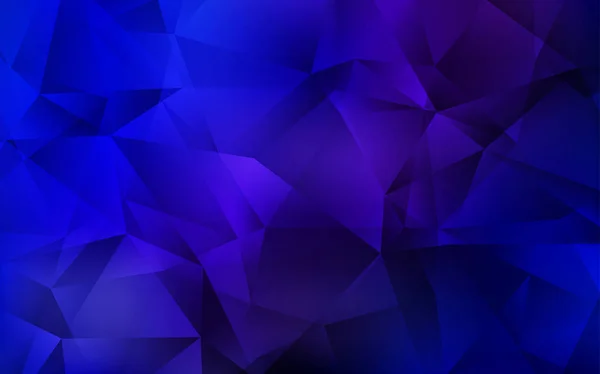 Dunkelrosa, blauer Vektor abstrakter Mosaikhintergrund. — Stockvektor