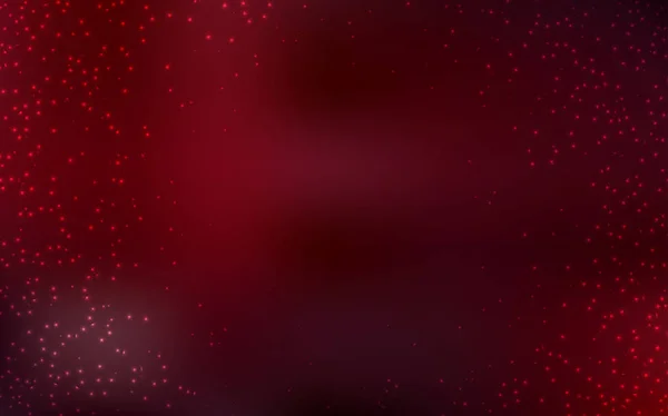 Donker rode vector achtergrond met melkweg sterren. — Stockvector