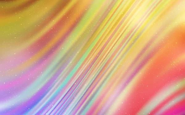 Açık Pembe, Uzay yıldızları ile Sarı vektör şablonu.