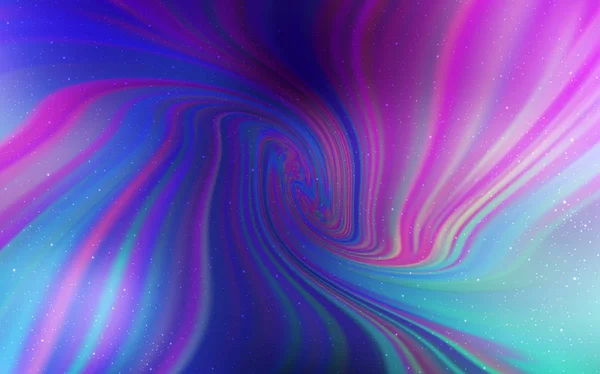Licht roze, blauwe vector textuur met melkweg sterren. — Stockvector