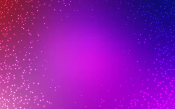 Luz púrpura, textura vectorial rosa con estrellas de la Vía Láctea . — Vector de stock