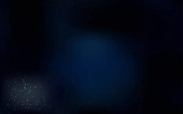 Fondo vectorial azul oscuro con estrellas astronómicas . — Vector de stock