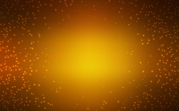 天の川の星を持つ濃いオレンジベクトルテクスチャ. — ストックベクタ