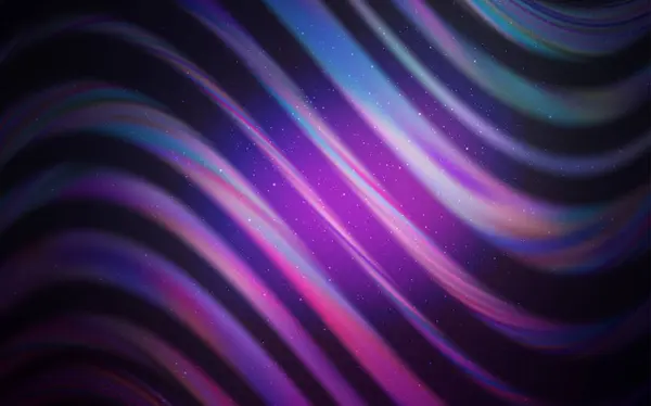 Dark Purple, textura vectorial rosa con estrellas de la Vía Láctea . — Vector de stock