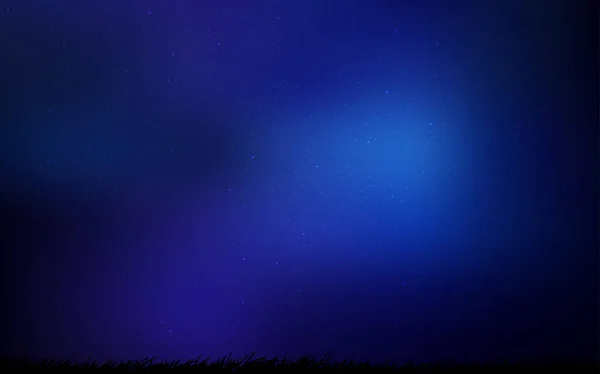 Textura vectorial azul oscuro con estrellas de la vía láctea . — Vector de stock