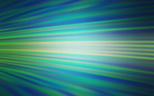 Hellblauer, grüner Vektorhintergrund mit geraden Linien. — Stockvektor
