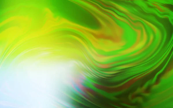 Hellgrüner, gelber Vektor abstrakter verschwommener Hintergrund. — Stockvektor