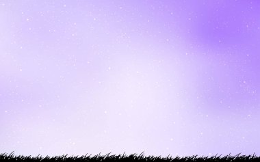 Gökada yıldız ile hafif mor vektör arka plan.