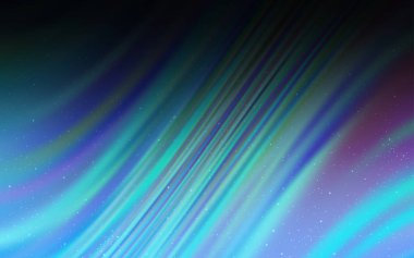 Koyu mavi vektör düzen kozmik yıldız ile.