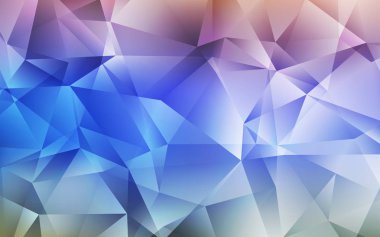 Açık Mavi, Kırmızı vektör parlayan üçgen zemin.