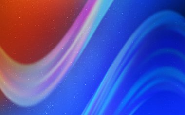 Açık mavi, kozmik yıldızlar ile kırmızı vektör düzeni.