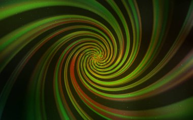 Koyu Yeşil, Samanyolu yıldızsarı vektör doku.