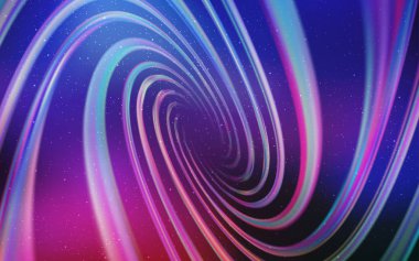 Koyu pembe, astronomik yıldızlar ile mavi vektör arka plan.