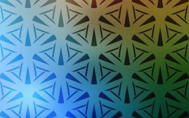 Açık Mavi, çokgen biçimli yeşil vektör deseni.