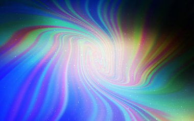 Açık Mavi, Astronomik yıldızlarla sarı vektör arka plan.