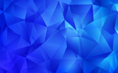 Çizgiler ve üçgenlerle hafif BLUE vektör düzeni.