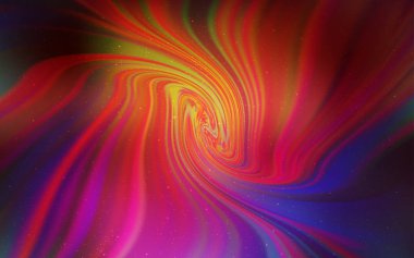 Koyu Pembe, Gökada yıldızları ile sarı vektör arka plan.