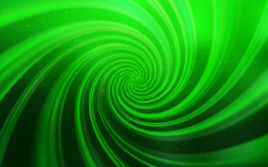 Işık yeşil vektör doku ile Samanyolu yıldız.